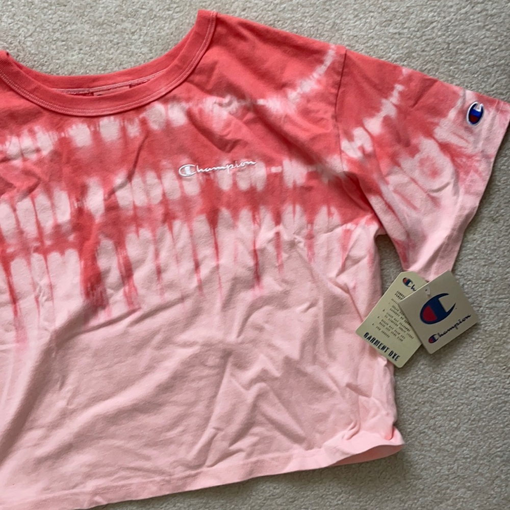 Champion Streak Tie-Dye Cropped T-Shirt